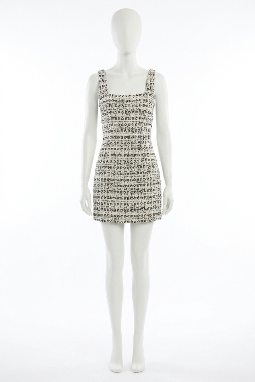 NEW GILNER FARRAR elowen dress in tweed with pearls